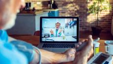 Patient and doctor consult with telehealth remote monitoring